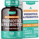 Prébiotiques et probiotiques : Lactobacillus Gasseri, Lactobacillus Rhamnosus, Plantarum, Casei, Bifidobacterium longum, lactis, infantis. Prébiotiques probiotiques, pré et probiotiques pour la santé digestive.