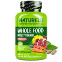 NATURELO Multivitamines pour adolescents filles/garçons, 60 capsules, Multivitamine alimentaire complète avec minéraux, non-OGM, végétarien