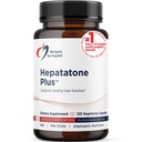 Designs for Health Liver Support Capsules - Hepatatone Plus avec Thistle de lait, NAC, Schisandra - Extraits de champignons pour nettoyer + Immmune Support - Supplément de détox hépatique pour les hommes + femmes (120 capsules)