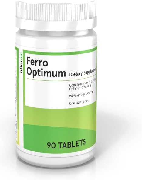 FitForMe Multivitamines bariatriques supplément de fer après manches gastriques - Un par jour Ferro Optimum Comprimé - 90 jours d'approvisionnement en fer ferreux (Booster de fer pour l'optimum à croquer)