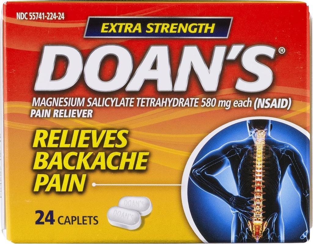 Caplets extra-fort de Doan pour soulager la douleur - 24 Ct