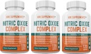 3 Bottles Nitric Oxide Complex 3500mg Per Serving L-Arginine HCL AAKG AKG Alpha Ketoglutarate Citrulline Malate 360 Total Capsules