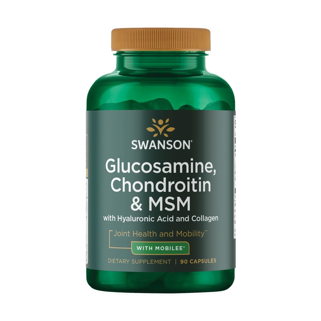 Swanson Glucosamine Chondritine et Msm avec Hyal-Joint 90 Capsules