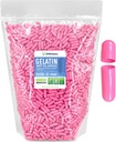 XPRS Nutra Taille 0 Capsules vides - 5000 Compte Capsules de gélatine vides - Pills Bricolage Capsule Remplissage - Pure Pilule Gel Caps pour Do-It-Youlf Suppléments (Pink)