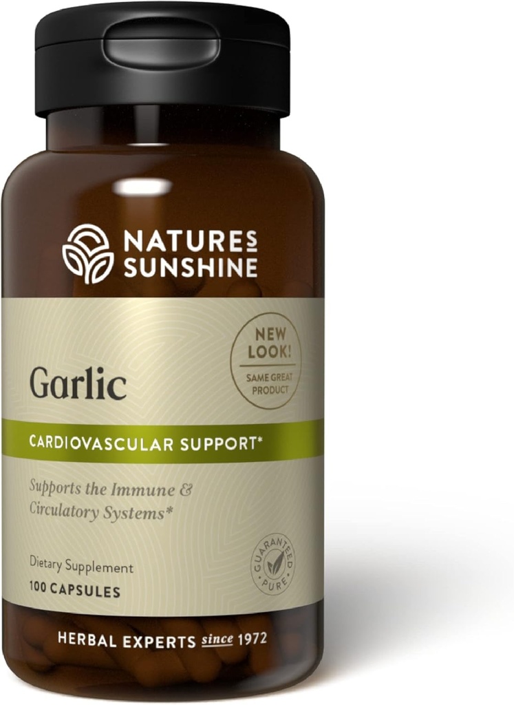 Nature's Sunshine Garlic, 100 Capsules