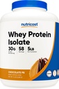 Nutricost Whey Protein Isolate (Beurre d'arachide chocolaté, 5 livres) Poudre de protéines
