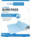 Care Science Hydrogel Sterile Burn Bandage Pads pour le soulagement de la brûlure, 4 ct.