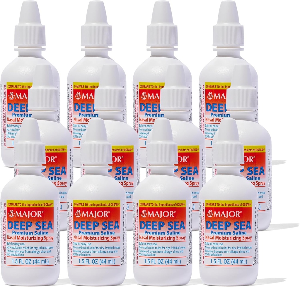 Deep Sea Saline Nasal Spray Générique pour hydratant Ocean Nasal Spray 1,5 oz par bouteille de 12 bouteilles