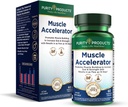Produits de pureté Accélérateur musculaire 650 mg Mélange d'accélérateur musculaire breveté et testé cliniquement d'extraits d'herbes ayurvédiques favorise la force, l'endurance et la croissance musculaire - 60 capsules veg