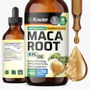 BIO KRAUTER gouttes liquides de racine de maca - Teinture d'extrait de maca - Vegan, sucre et alcool sans extrait 4 Fl.Oz.