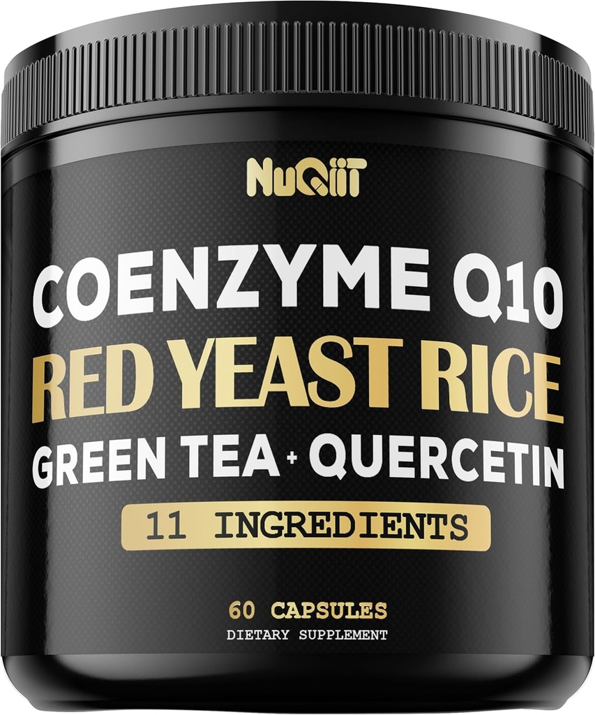 Red Yeast Rice 13500mg Green Tea 4500mg Quercetin 4500mg Supplement & More - Support Heart Health, Immune System & Body Balance - 60 Capsules