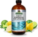 Nature's Answer Cod L'huile de foie supplément liquide, 16-Fluid Ounces
