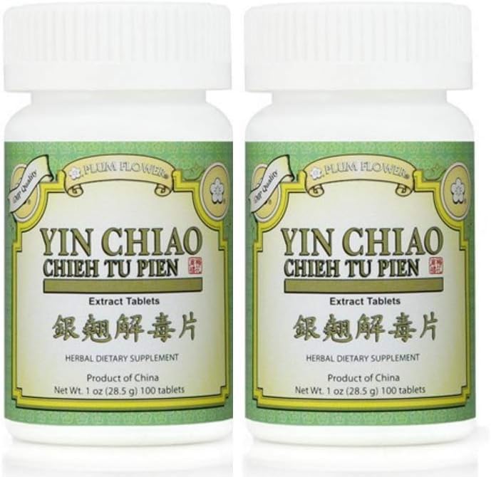 Fleur de prune Yin Chiao Chieh Extrait de tu, 100 comprimés (2-pack)