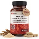 DailyNutra KSM-66 Ashwagandha 600mg Organic Root Extract - High Potency Supplement with 5% Withanolides | Relieves Tiredness, Supports Relaxation, Focus, Energy, & Muscle Growth (90 Capsules)
