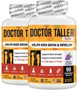 NuBest Doctor Taller Kids - Multivitamines pour enfants, Vitamines pour nourrissons - Soutien de la force osseuse, Immunité améliorée avec le calcium, Multivitamines pour les âges 2 à 9 - Arôme de raisin - 90 comprimés à croquer