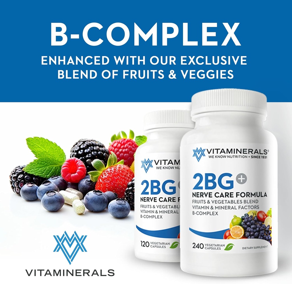 Vitaminerales 2BG+TM B Complexe Immunissable Soutien Complexe B à haute puissance