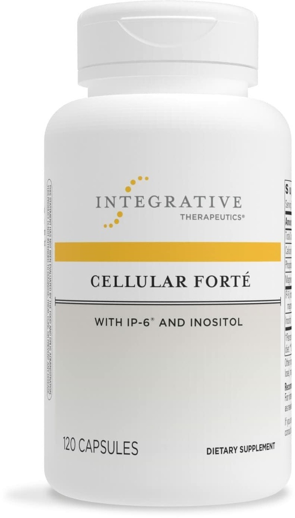 Thérapeutique Intégrative Forte Cellulaire - Supplément Inositol pour le système immunitaire et le soutien de la santé cellulaire* - Contient IP-6 - Vegan, sans gluten et sans lait - 120 capsules (60 portions)