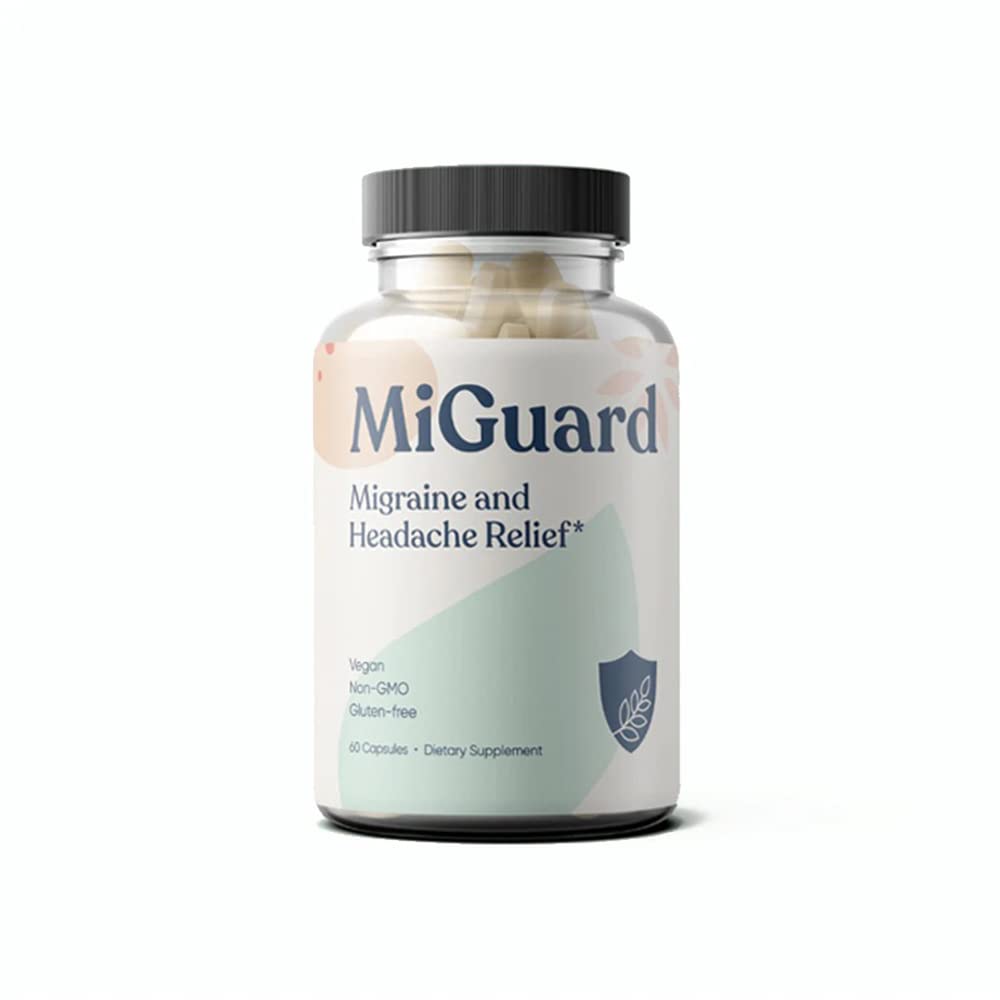 Migraine Supplement – Headache and Migraine Relief Supplements, Drug Free Migraine Prevention, Natural Supplements for Migraine Headaches, Reduce Frequency & Severity (60 Capsules)