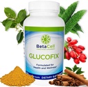Glucofix - Supplément berbère - Supplément à base de plantes avec cannelle, gymnema, berbère, mélone amère et curcuma - 120 capsules