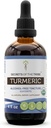 Turmeric USDA Teinture biologique , Extrait sans alcool, gouttes d'herbes à haute puissance, articulations saines , Fabriqué à partir de 100% certifié Turmeric biologique (Curcuma Longa) Racine séchée 4 OZ