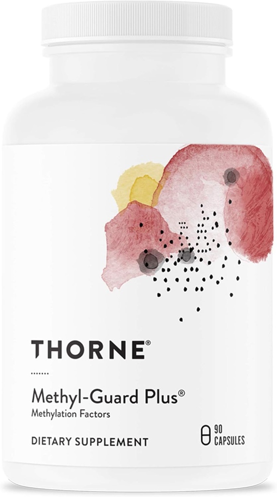 THORNE - Méthyl-Guard Plus - Folate actif (5-MTHF) avec des vitamines B2, B6 et B12 - soutient la méthylation et le niveau sain d'homocystéine* - sans gluten, lait et soja - 30 portions