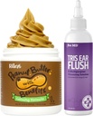 Pet MD Vétérinaire Tris Ear Flush + Le beurre d'arachide calmant de Riley pour chiens