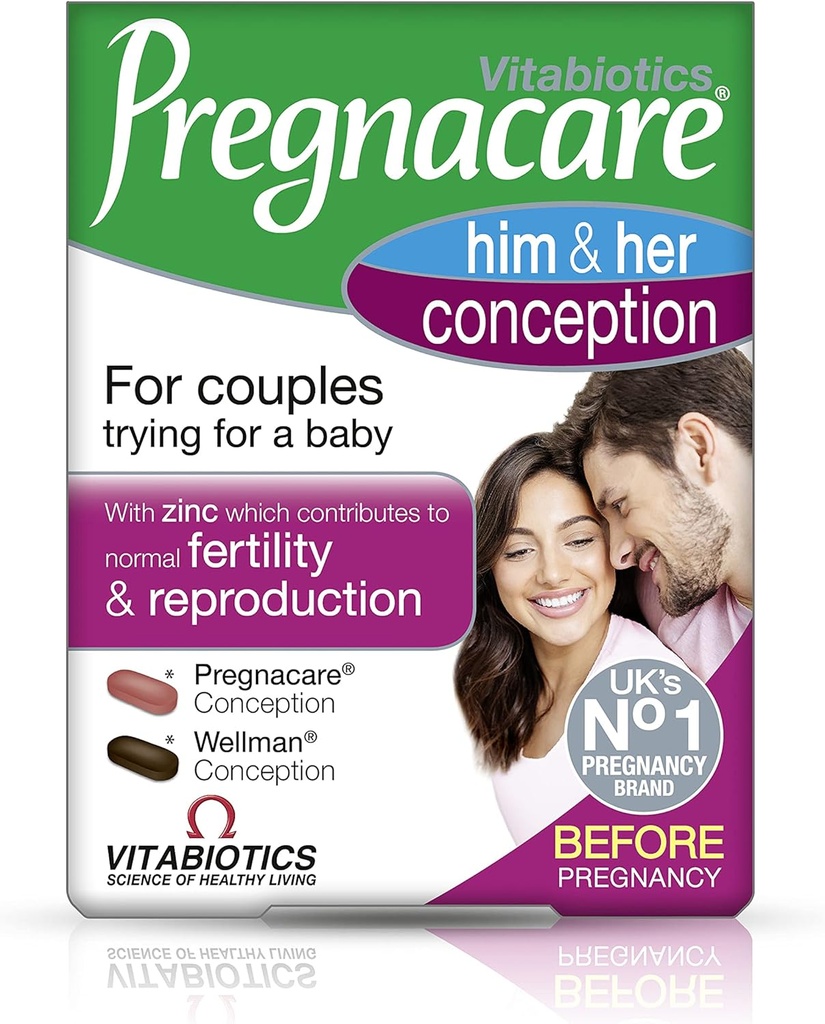 Vitabiotics - Pregnacare - Sa conception - 2x30 Comprimés