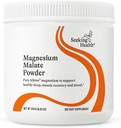 Recherche santé Magnésium Malate poudre - supplément minéral soutient la santé osseuse et la santé musculaire - formule avec le dimagnésium Malate pour soutenir l'absorption - 500 mg, 100 portions