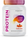 FoxyFit Protéine pour elle, Caramel Mocha Whey Protéine Poudre avec CLA et Biotine pour un Glow santé (1,85 lbs)