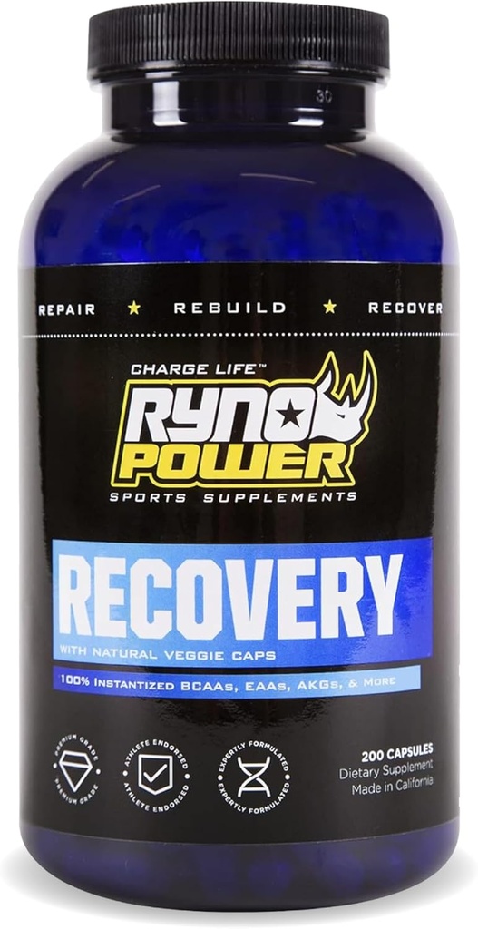 Ryno Power Recovery Capsules de supplément après l'entraînement (33 portions)