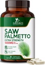 Saw Palmetto pour les hommes 1000MG - Supplément Santé Prostate 3X - Supplément Extrait d'herbes - Suppléments Prostate pour le soutien de la santé des hommes, soutien de la santé urinaire et capillaire de la prostate - 60 Capsules