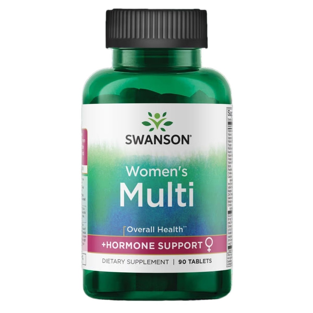 Swanson Multi-vitamine primaire multiminérale d'énergie immunitaire Hormone équilibre bien-être complément de santé 90 comprimés (onglets)