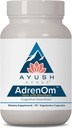 Ayush Herbes AdrenOm - supplément adrénal et stress-support pour les femmes et les hommes, Ashwagandha & Eleuthero pour soutenir l'équilibre adrénal, la fonction cognitive et le calme - 90 capsules végétariennes (1 comte)