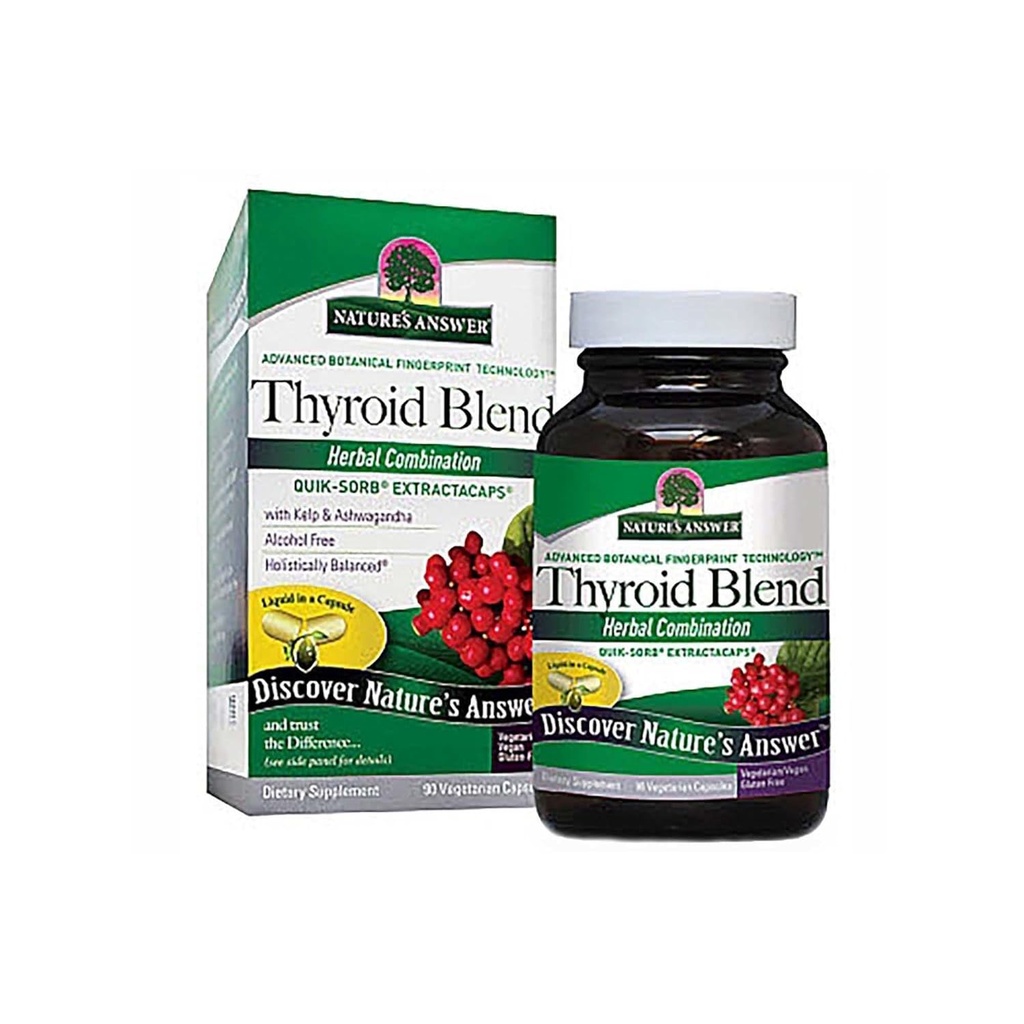 Nature's Answer Thyroid Complete Liquid 90 Capsules | Promotes Thyroid Health | Natural Energy Booster | Helps with Metabolism