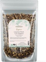 Starwest Botanicals Racine de réglisse séchée biologique - Herbe pour les mélanges de thé à feuilles molles, bonbons et produits cuits, coupés et tamisés, casher certifié, non-OGM - 4 oz Pouch