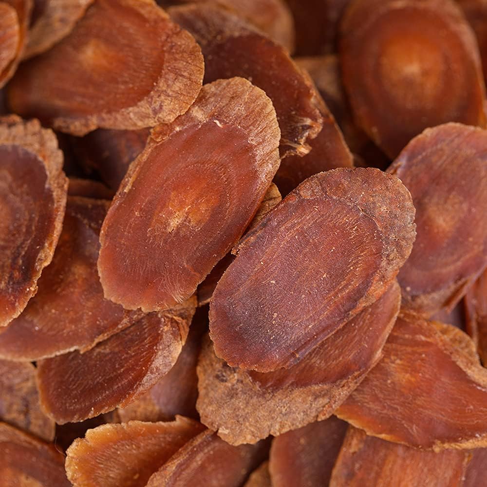 18 Years Red Ginseng Slices Korean Ginseng Red Panax Korean Red Ginseng Roots Slice Korean Ginseng Dried Red Panax Ginseng Slices Red Ginseng Root Slices Red Ginseng Slice (100 Grams /0.22 lbs)