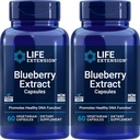 Prolongation de vie Extrait de bleuets, 60 capsules végétariennes (paquet de 2)