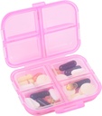 Pill Organizer Small 8 Grid Comettments Pill Holder Box - Portable Medicine Container Case - Daily Weekly Medication Organizer