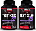FORCE FACTOR Test X180 PM, 2-Pack, booster testostérone pour les hommes, supplément testostérone nuit pour construire le muscle, augmenter la force, et promouvoir le sommeil plus profond, plus sain et la récupération, 240 comprimés