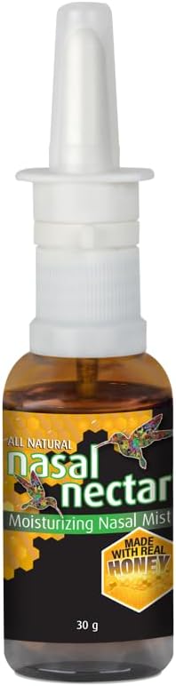 NaturePro Hydratant Nasal Mist, tout naturel, 1 oz pour la sécheresse nasale contient du vrai miel