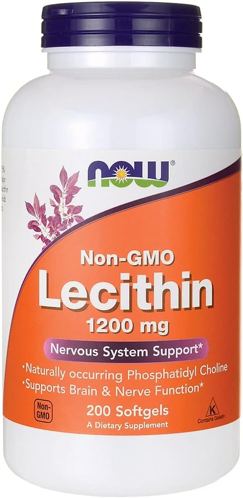 Nourriture Lécithine non OGM 1 200 mg 200 gels