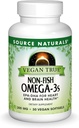 Source Naturals Vegan Vrai, Oméga-3 non-Pois, EPA-DHA soutient la santé du coeur et du cerveau*, 300 mg - 30 softgels végétaliens