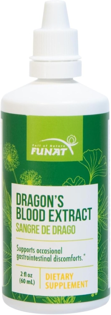 FUNAT Dragon's Blood Extract Drops - Natural Digestive Supplement for Gastrointestinal Support - 60ml | Sangre de Dragón Gotas