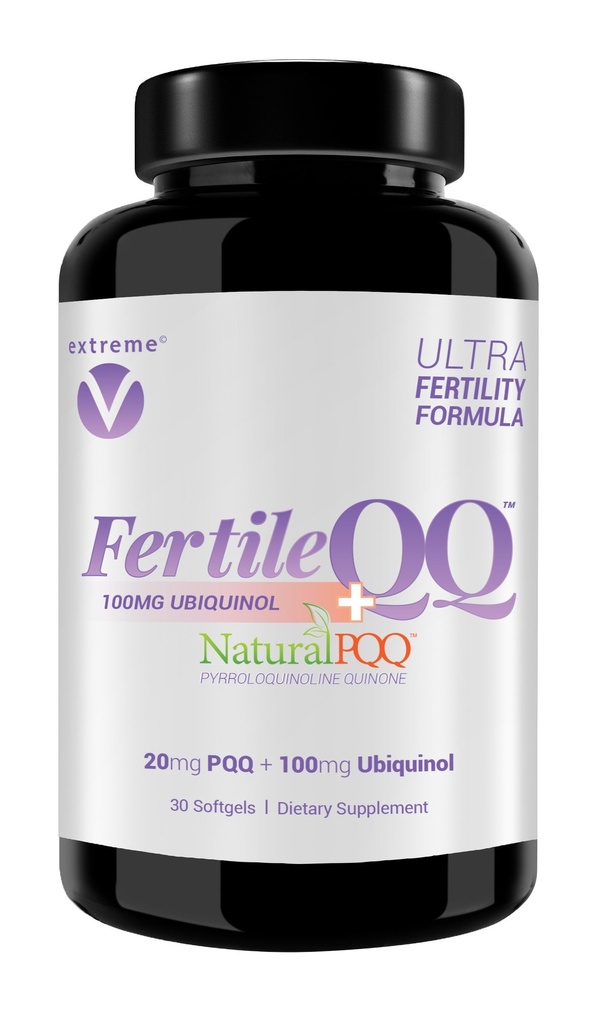FertileQQ ULTRA Ubiquinol (QH) plus PQQ à BOOST Mama's 2B Natural Reproductive Support, #1 Formula for Support of Mitochondria Egg Cell Health - Doctor Recommended Fertility Formula.