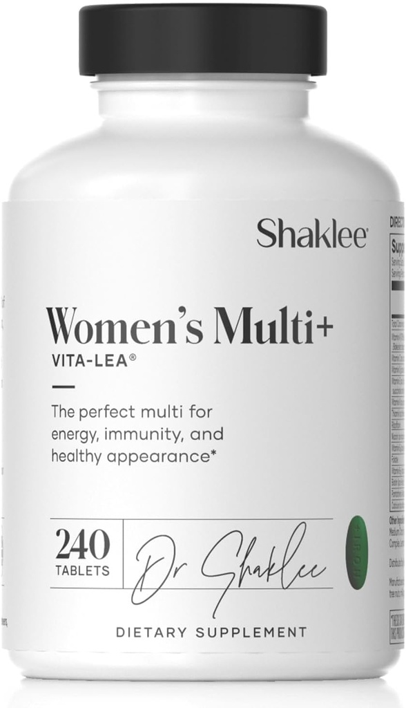 Shaklee - Vita-Lea® Femmes Multivitamines et multiminérales à haut potentiel pour les femmes - Soutien prénatal/postnatal avec 800 mcg d'acide folique, 200 mcg d'iode, 18 mg de fer - 240 comprimés