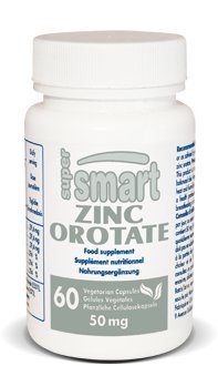 Supersmart - Supplément d'orotate de zinc 100mg par jour (Forme améliorée) - Soutien immunitaire - Booster d'énergie et de métabolisme - Pilules d'acné doux - Santé de la peau