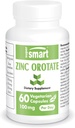 Supersmart - Supplément d'orotate de zinc 100mg par jour (Forme améliorée) - Soutien immunitaire - Booster d'énergie et de métabolisme - Pilules d'acné doux - Santé de la peau