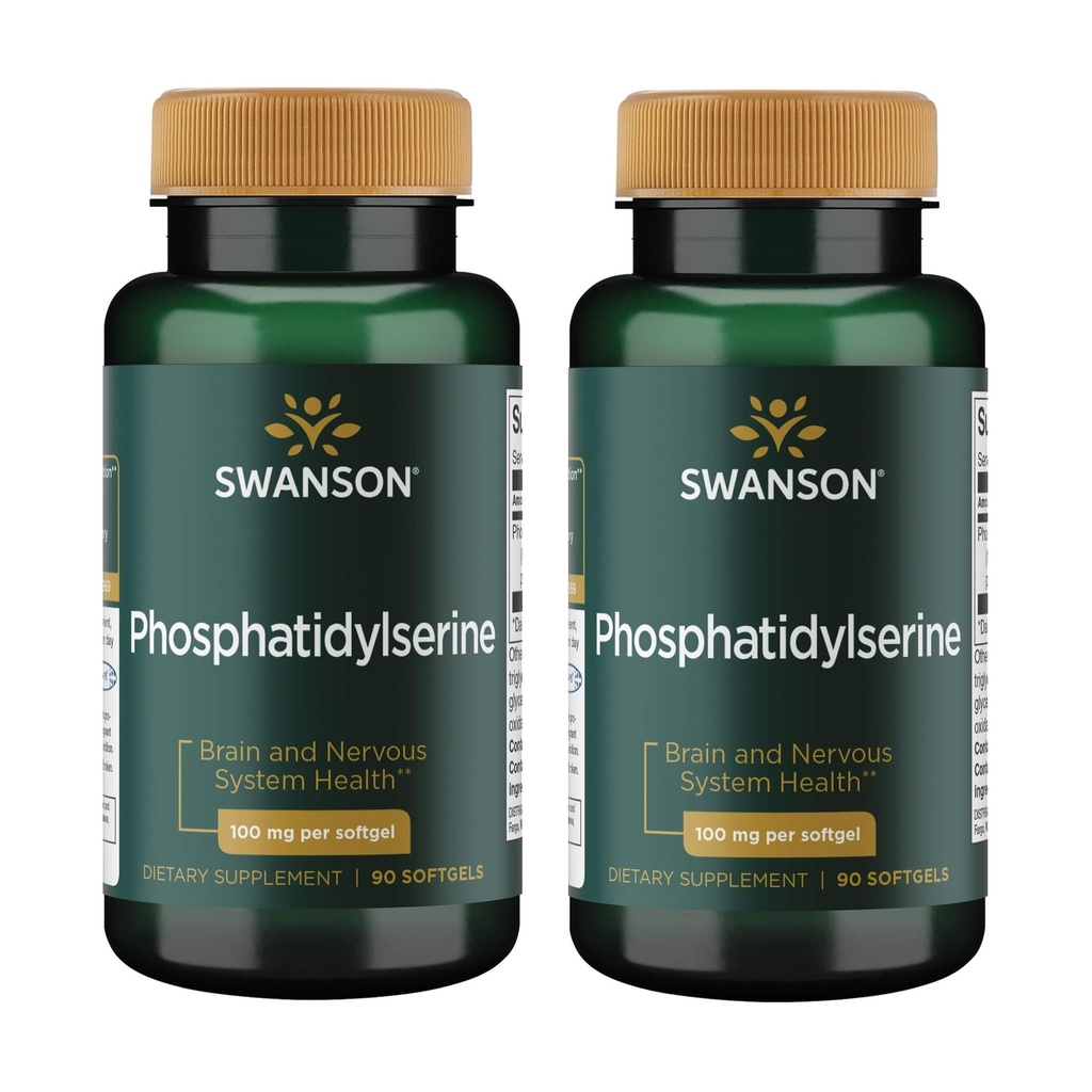 Swanson Phosphatidylsérine 100 mg 90 gels (2 boîtes)