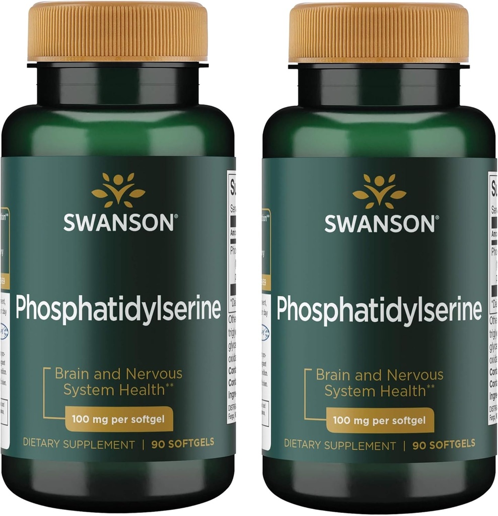 Swanson Phosphatidylserine 100 mg 90 Sgels (2 Pack)
