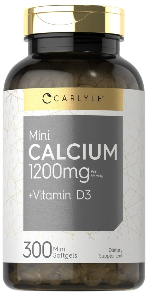 Carlyle Calcium 1200 mg avec vitamine D3-300 Softgels